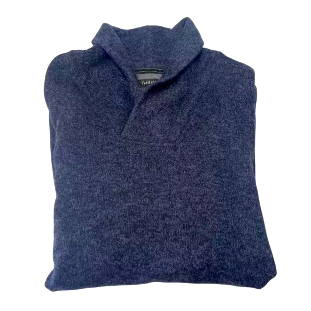 Van Heusen Men’s Pullover Sweater Blue Size Medium Soft & Comfortable